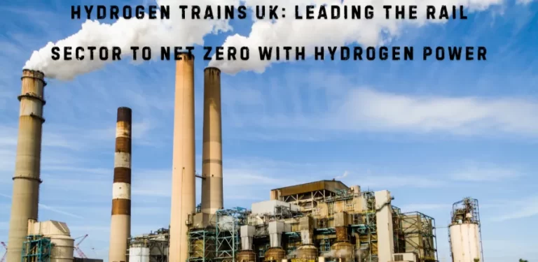 Hydrogen production facility supporting hydrogen-powered trains in the UK rail sector