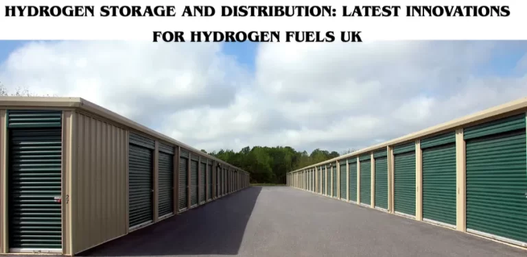 Hydrogen fuel storage and distribution facility in the UK showing supply infrastructure